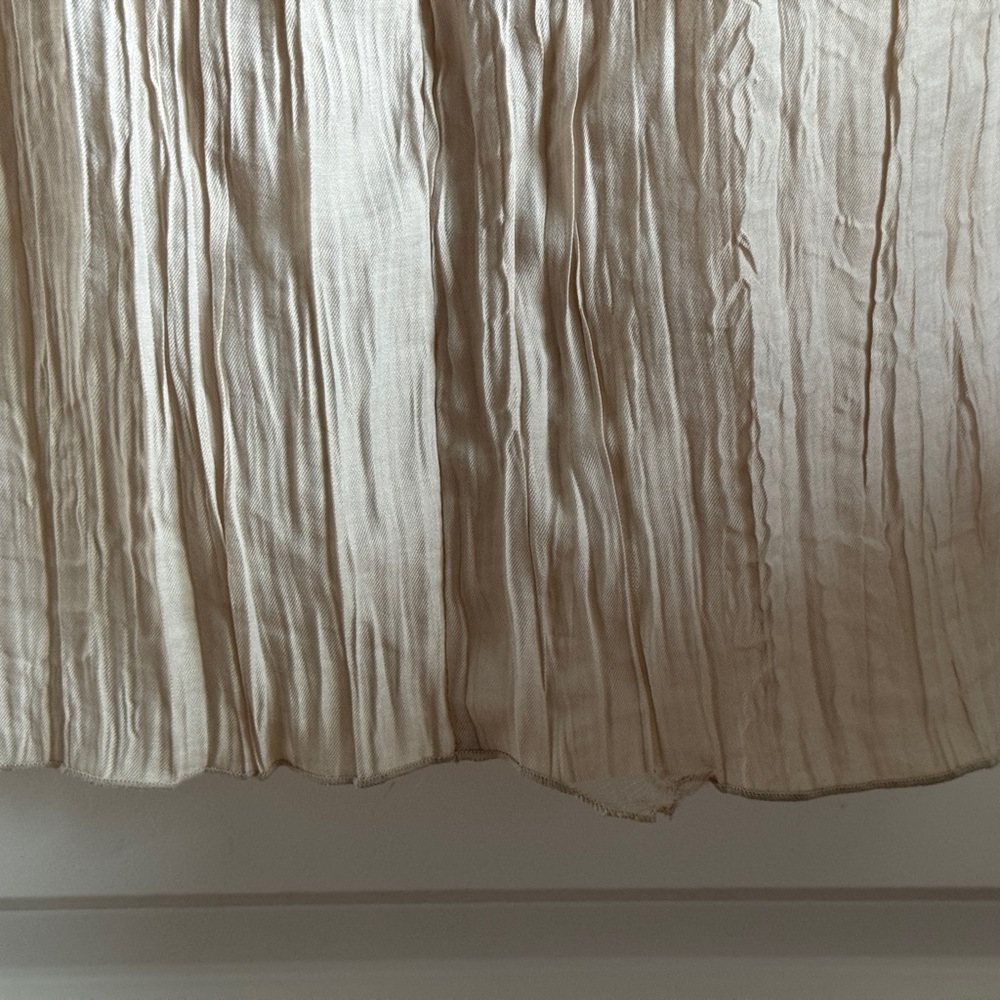 H&M‎ Edition Crinkle Midi Dress in Ivory, Sz S Loose fit New with imperfections. - Picture 12 of 12
